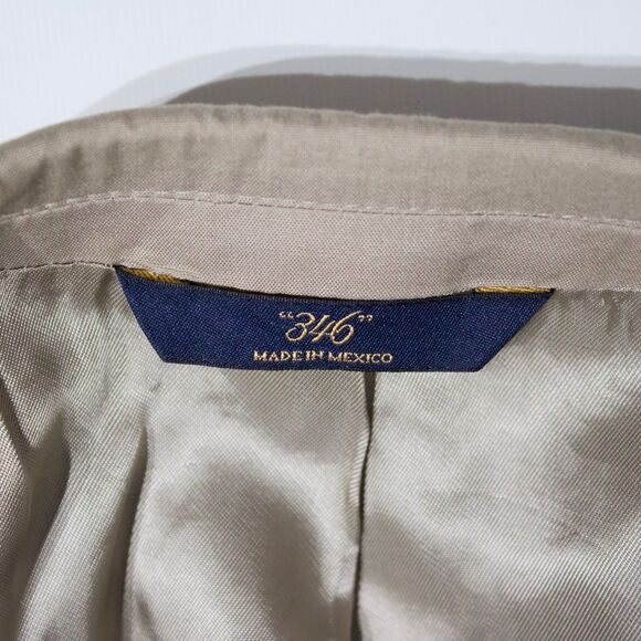 Brooks Brothers Suit Beige Coolmax Cotton Poly Men 42S (Pants Tailored to 34x27) - Picture 10 of 15